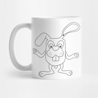 Cute Bunny In The Shape Of A Box Mug